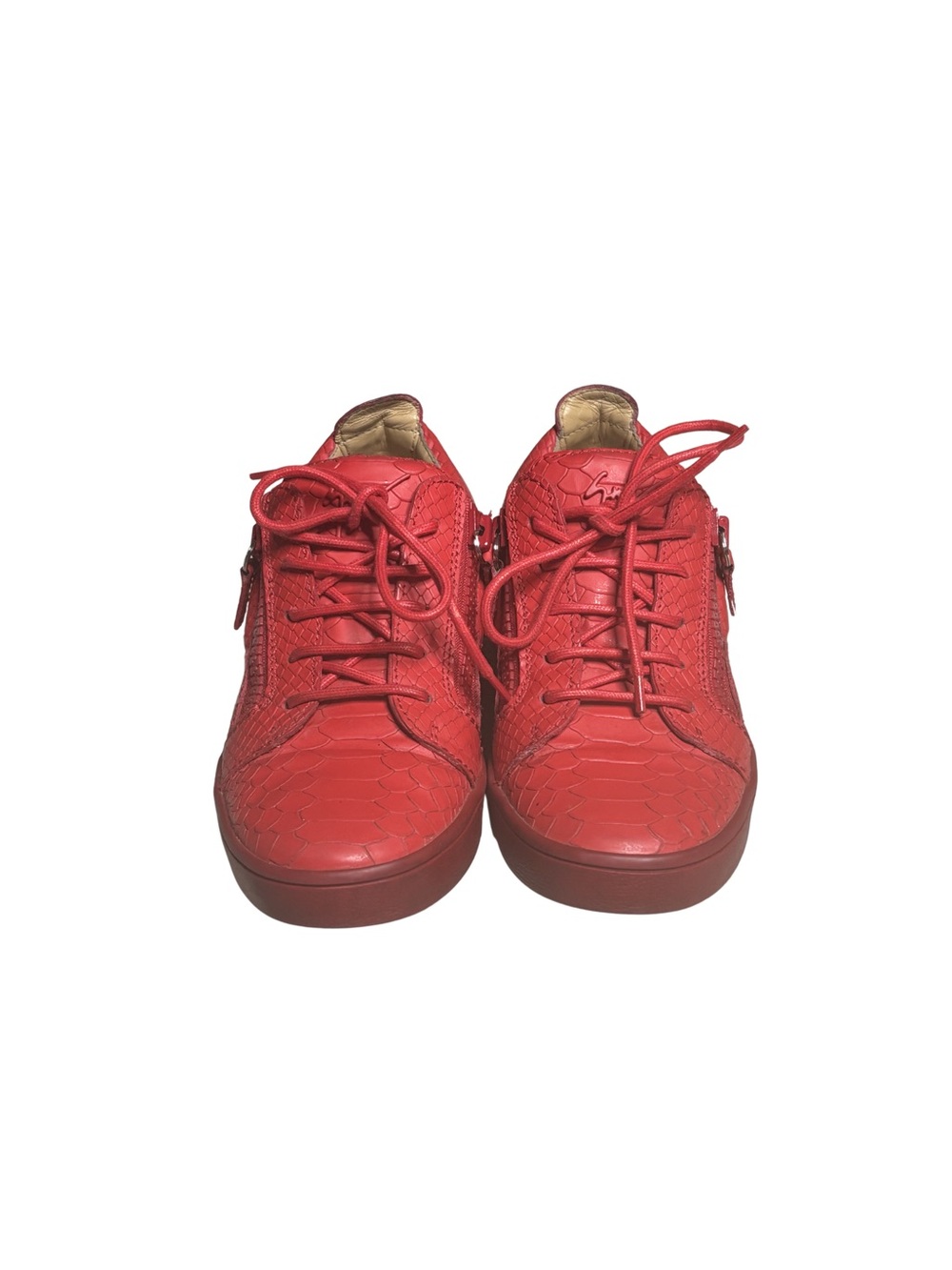 MASSIVE PRICE GOUGE ‼️ Giuseppe Zanotti Frankie snakeskin-effect sneakers - Picture 4 of 7